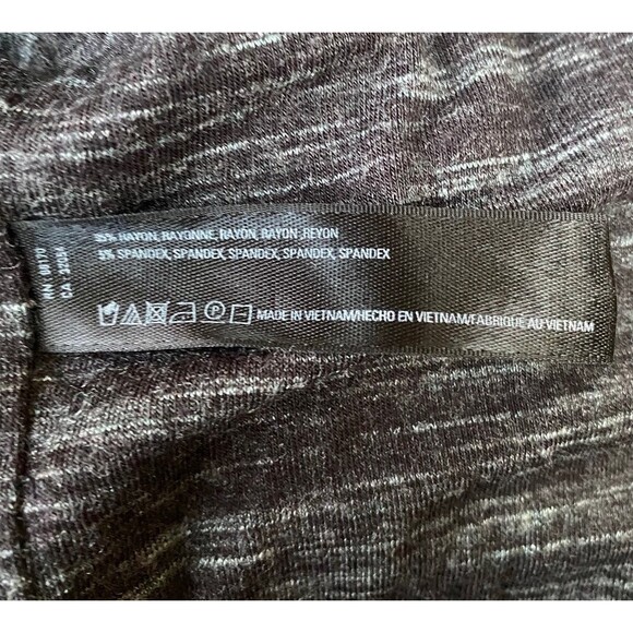 Saturday Sunday Nona faux wrap tulip midi skirt marled charcoal gray Size M - Picture 6 of 6